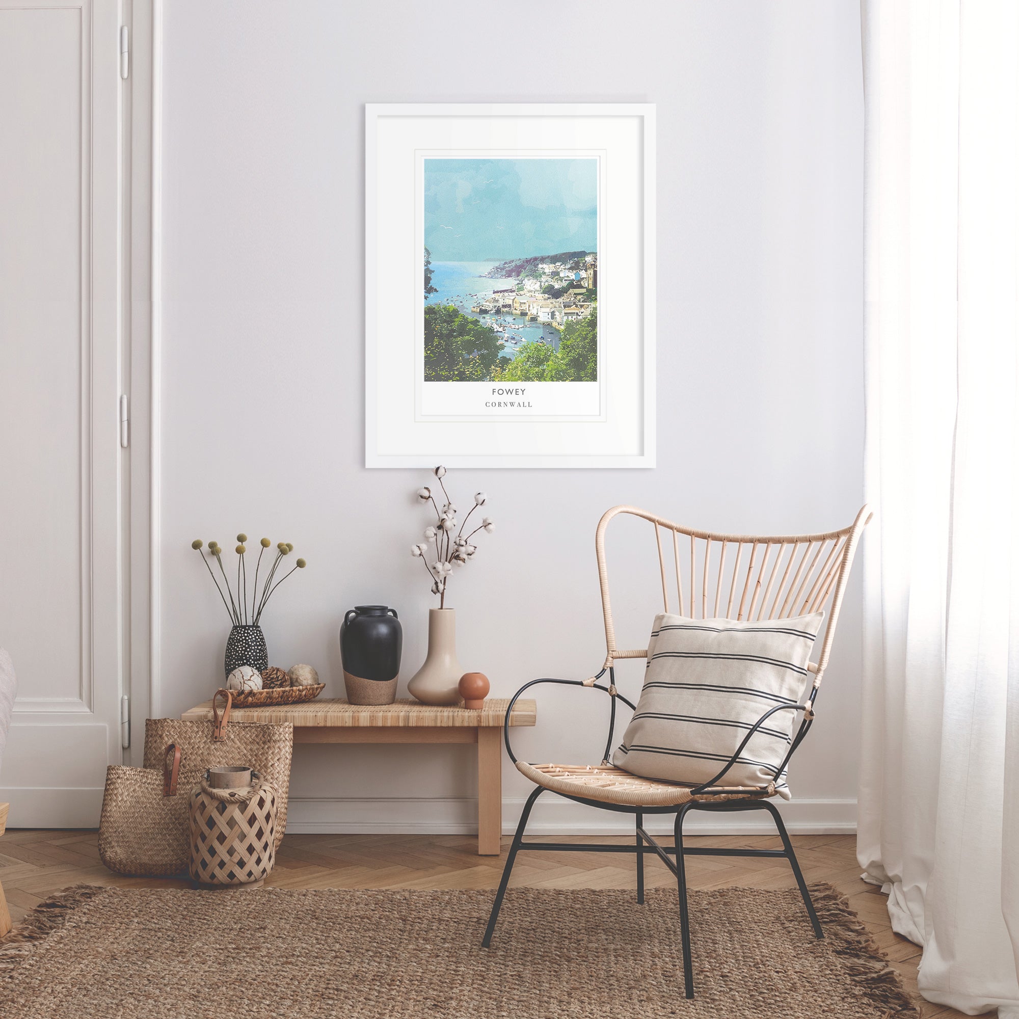 Framed Print-WF120F - Fowey Framed Print-Whistlefish