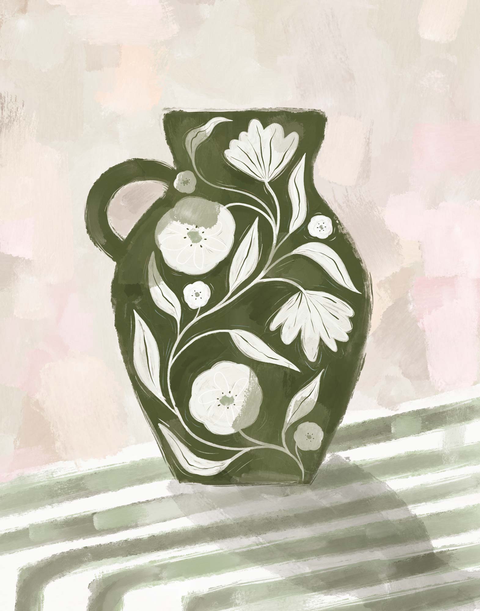 Framed Print-WF1212F - Vase of Blooms Framed Print-Whistlefish