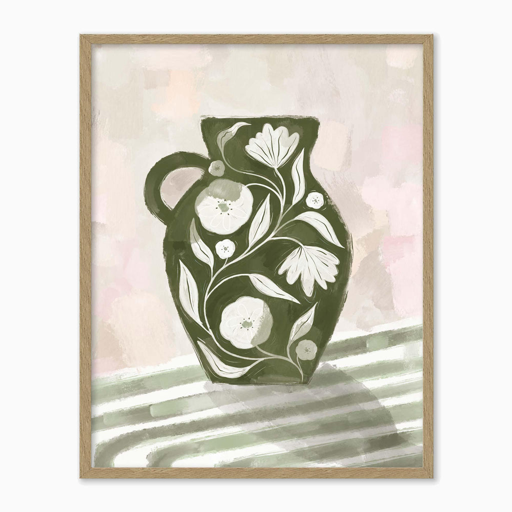 Framed Print-WF1212F - Vase of Blooms Framed Print-Whistlefish