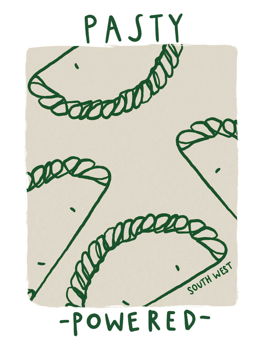 Framed Print-WF1253F - Pasty Powered Small Framed Print-Whistlefish