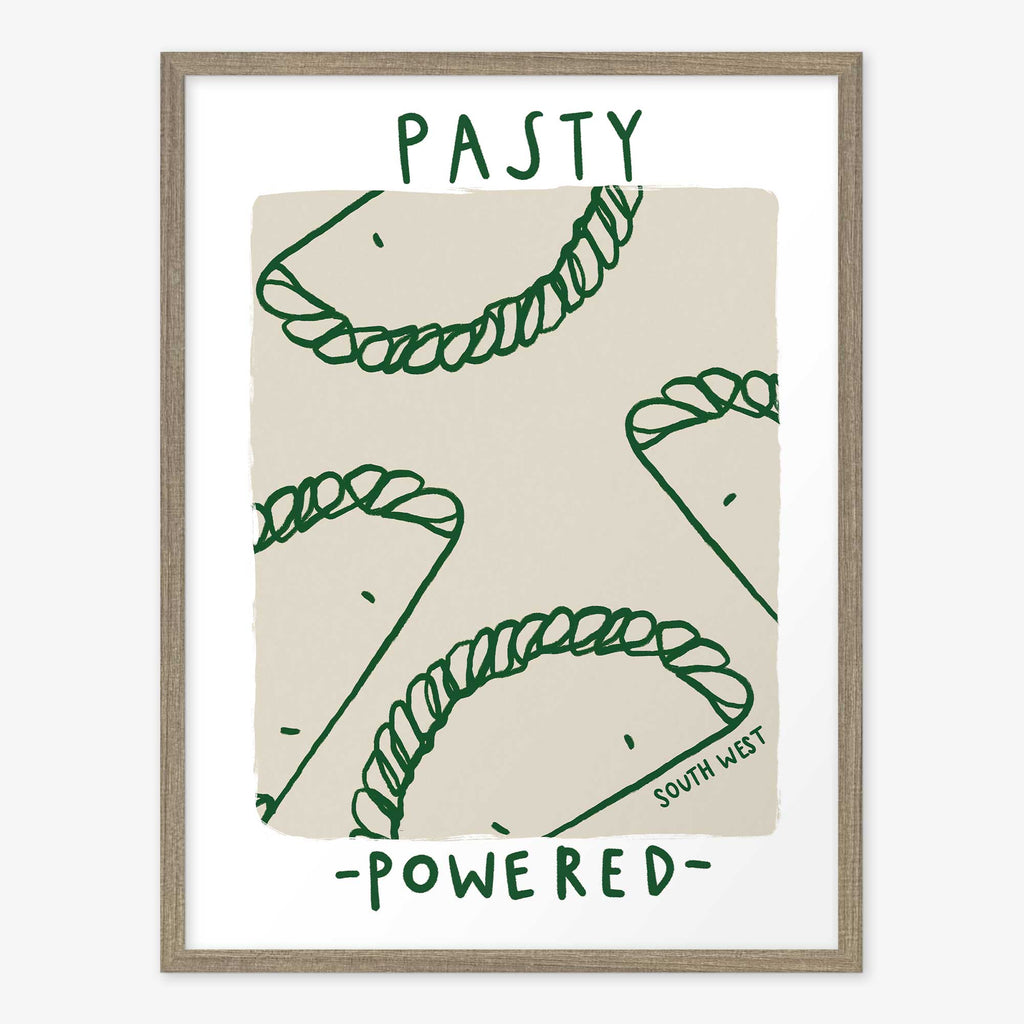 Framed Print-WF1253F - Pasty Powered Small Framed Print-Whistlefish