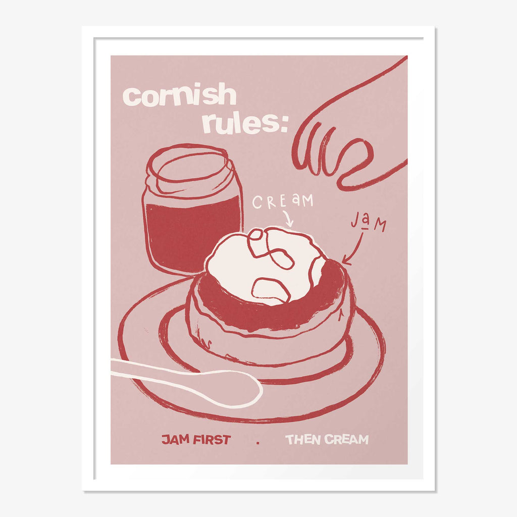 Framed Print-WF1255F - Cornish Rules Small Framed Print-Whistlefish