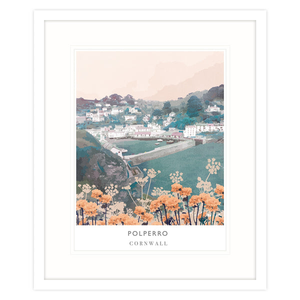 Framed Print-WF126F - Polperro-Whistlefish