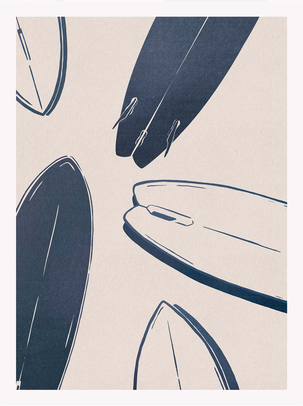 Framed Print-WF1274F - Surfboards Small Framed Print-Whistlefish