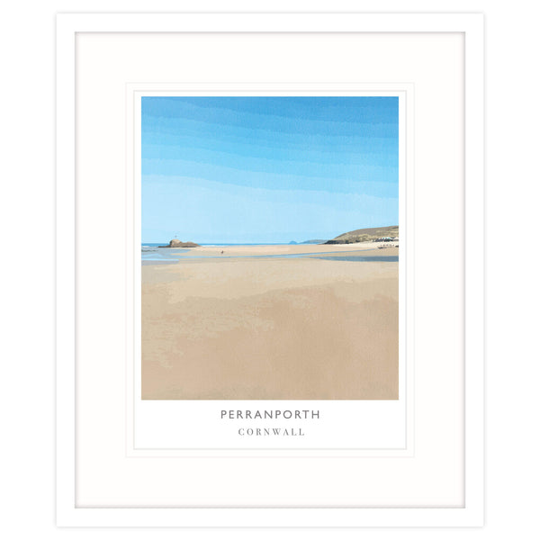 Framed Print-WF133F - Perranporth Framed Print-Whistlefish