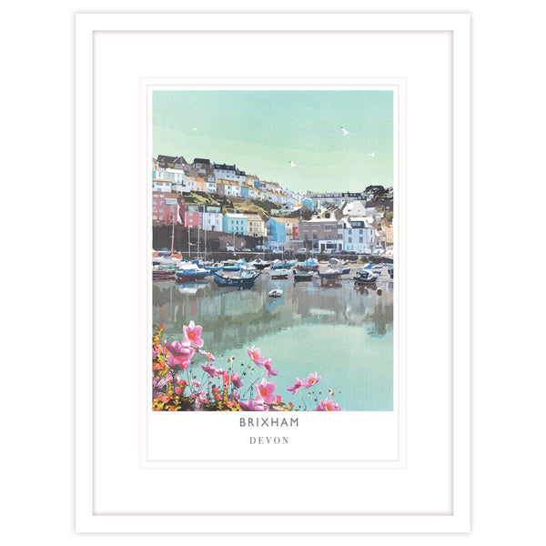 Framed Print-WF205F - Brixham Large Framed Print-Whistlefish