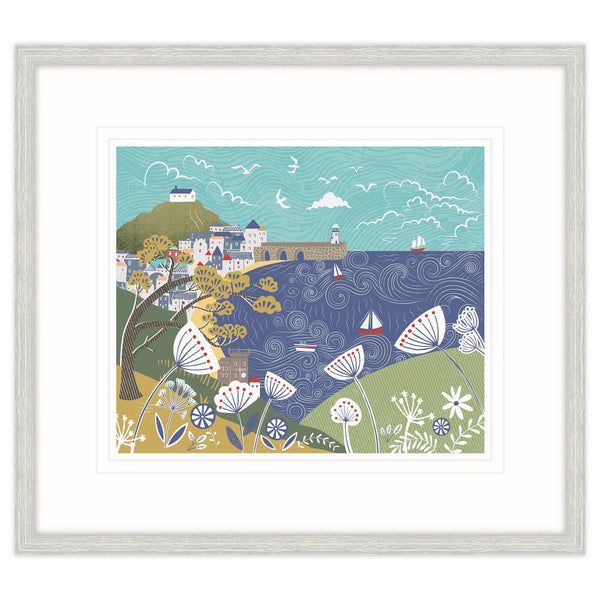 Framed Print-WF394F - The Bay St Ives Large Framed Print-Whistlefish