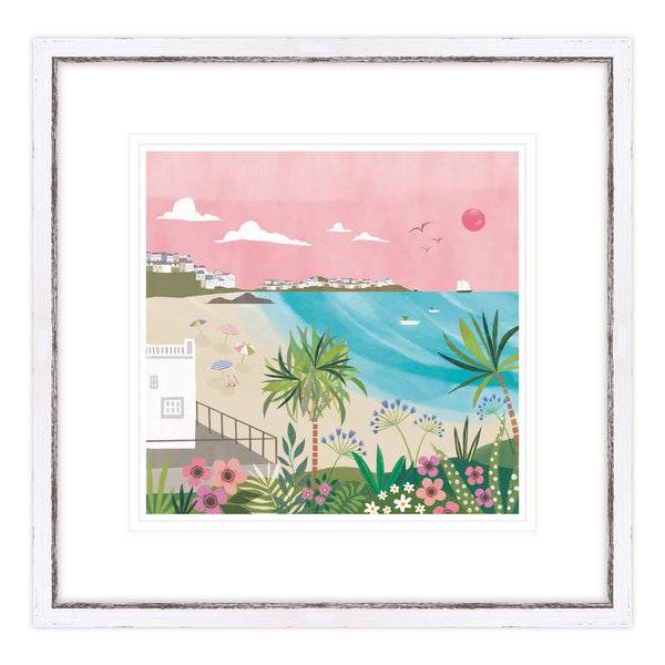 Framed Print-WF476F - Porthminster Beach Framed Print-Whistlefish