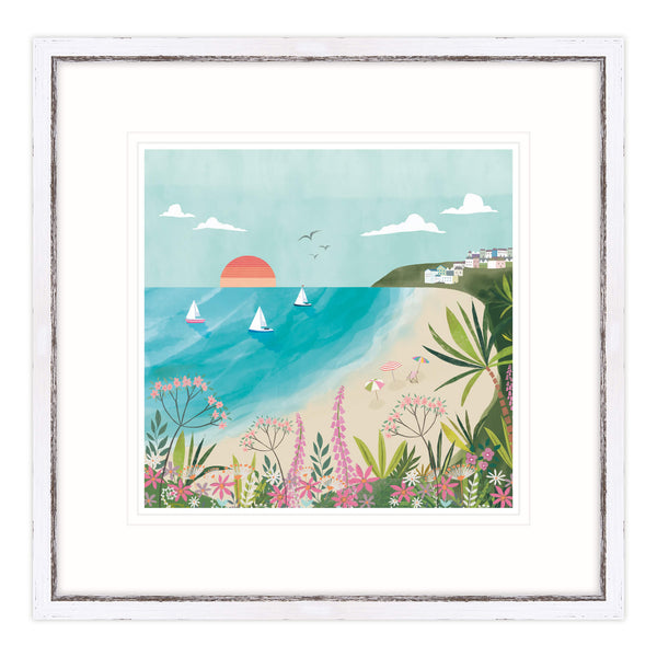 Framed Print-WF482F - Carbis Bay Framed Print-Whistlefish