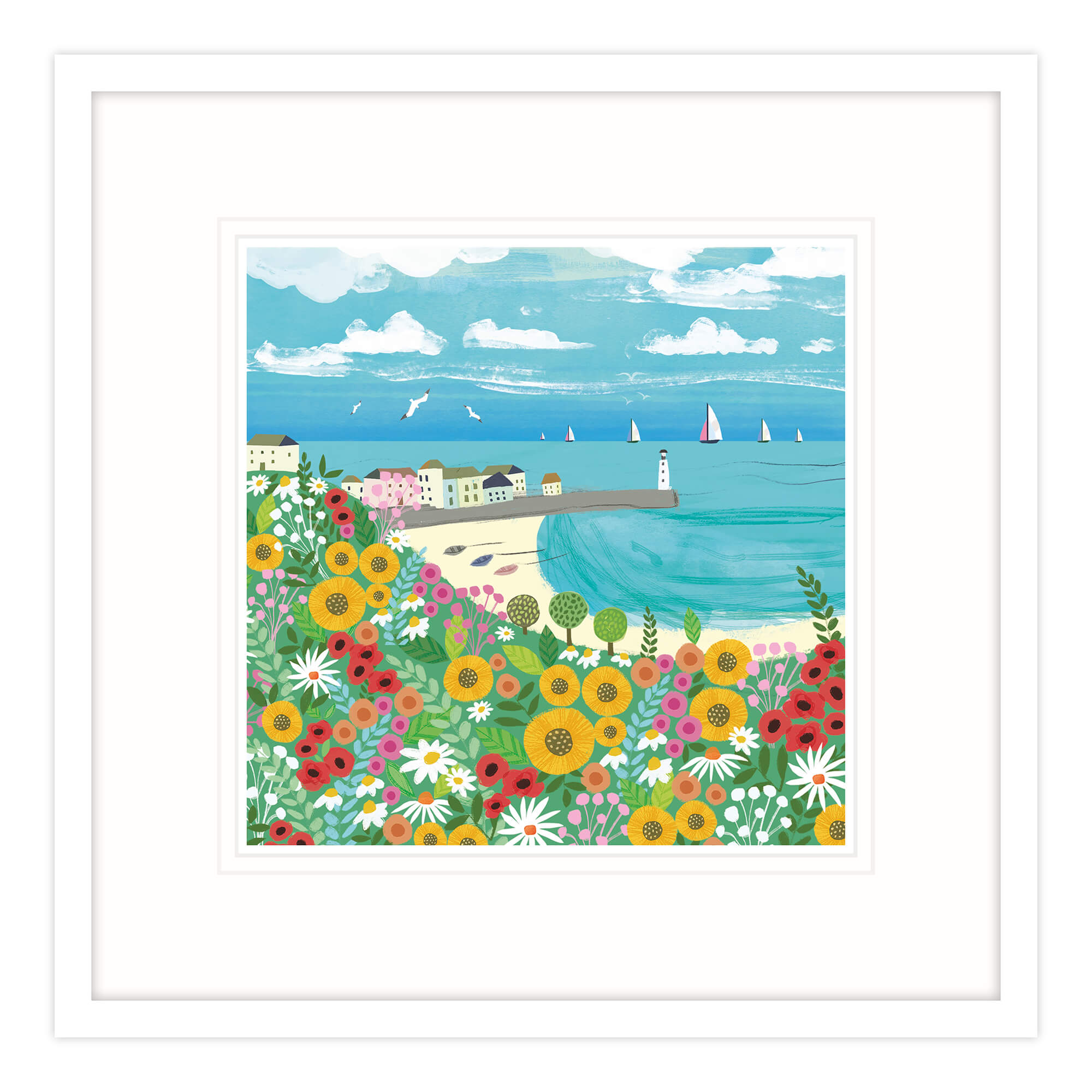 Framed Print-WF541F - Spring in St Ives-Whistlefish