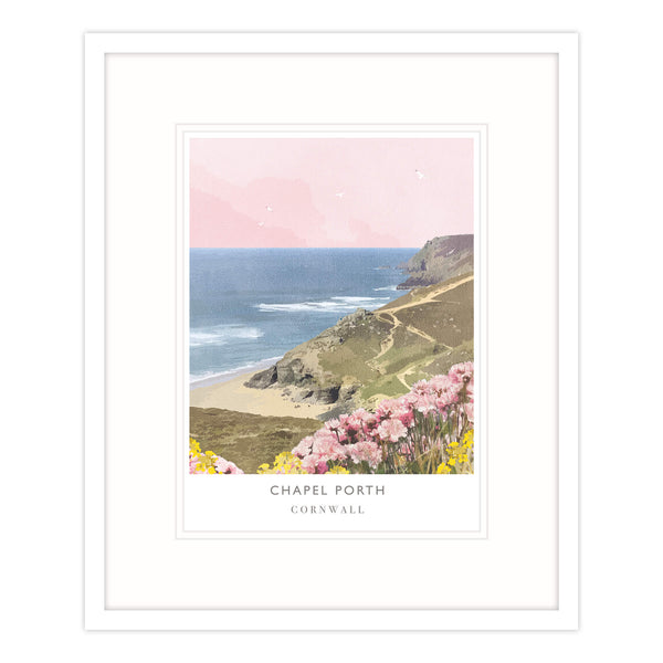 Framed Print-WF591F - Chapel Porth Framed Print-Whistlefish