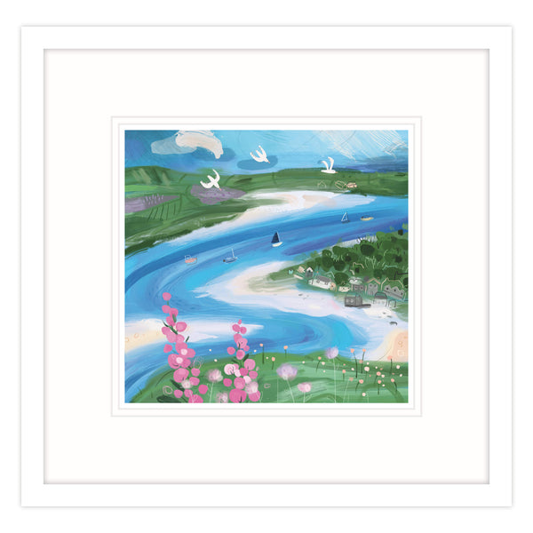 Framed Print-WF603F - Rock Beach Framed Print-Whistlefish