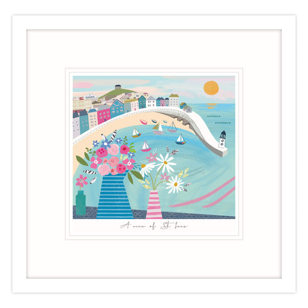 Framed Print-WF607F - A View of St Ives Framed Print-Whistlefish