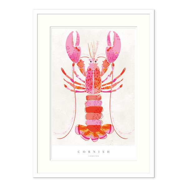 Framed Print-WF615F - Cornish Lobster Large Framed Print-Whistlefish