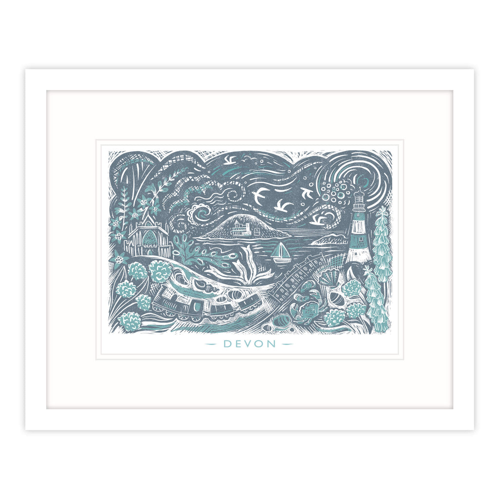 Framed Print-WF649F - Devon Lino Framed Print-Whistlefish