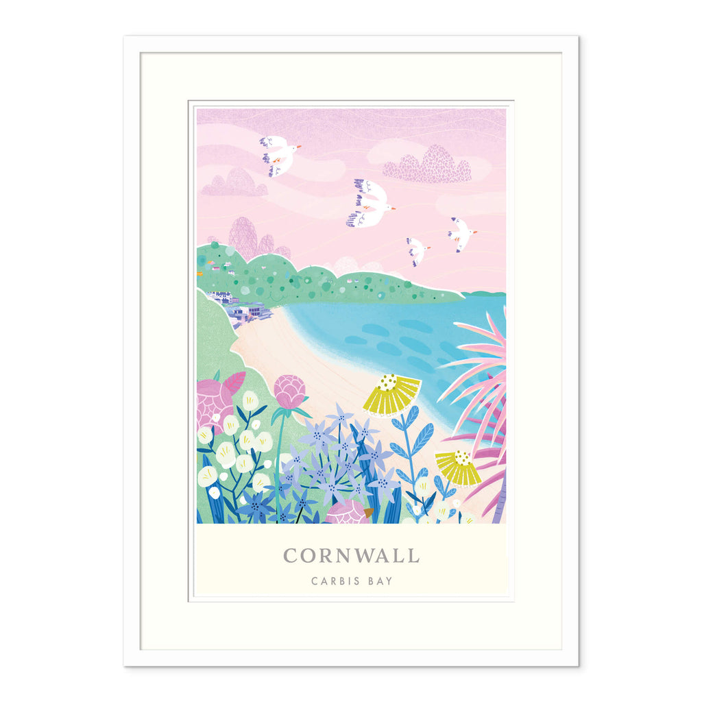 Framed Print-WF658F - Carbis Bay Brights Framed Print-Whistlefish