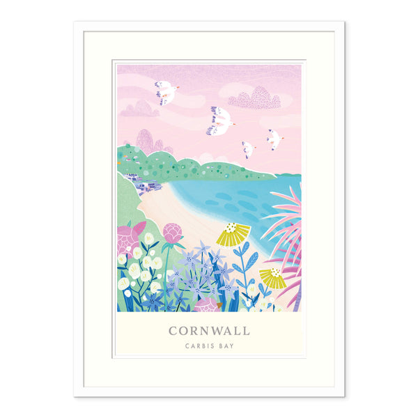 Framed Print-WF658F - Carbis Bay Brights Framed Print-Whistlefish