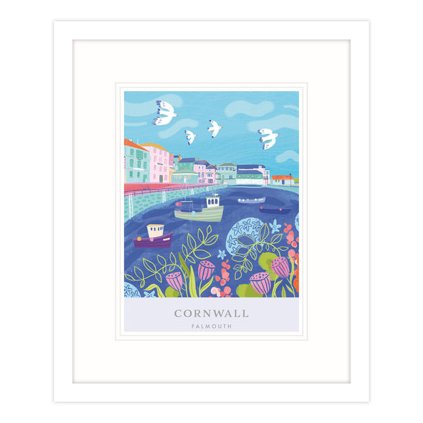 Framed Print-WF667F - Falmouth Brights Framed Print-Whistlefish