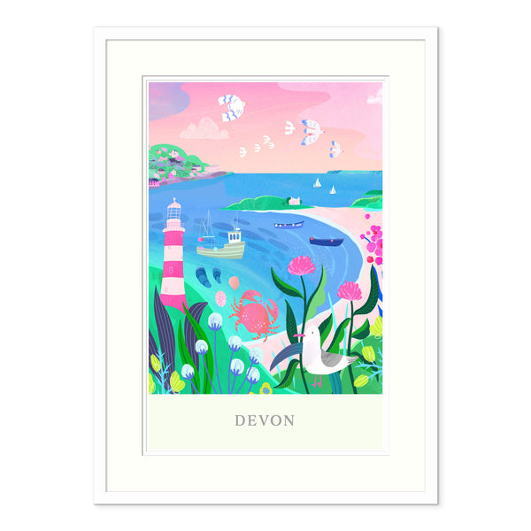 Framed Print-WF781F - Devon Brights Framed Print-Whistlefish
