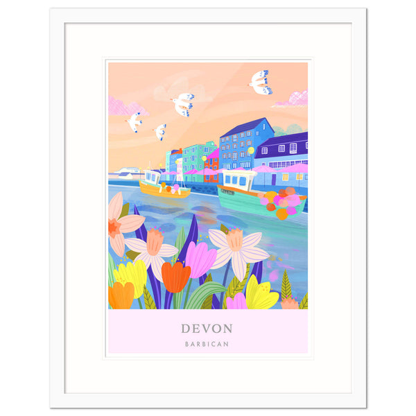 Framed Print-WF784F - Barbican Brights Small Framed Print-Whistlefish