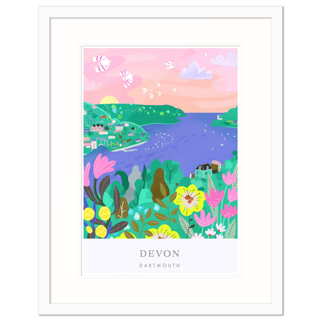 Framed Print-WF786F - Dartmouth Brights small Framed Print-Whistlefish