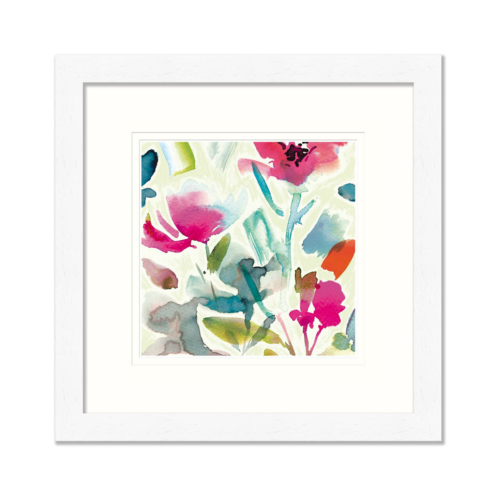 Framed Print-WF804F - Watercolour Blooms Medium-Whistlefish