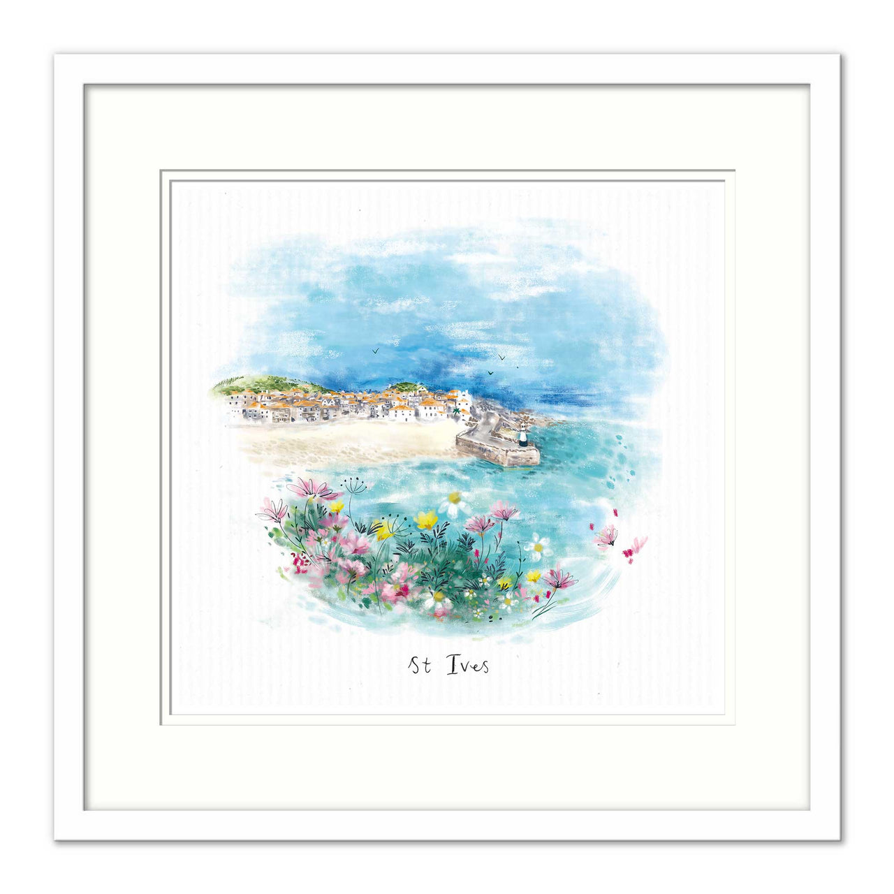 Framed Print-WF837F - St. Ives Dream View Small Framed Print-Whistlefish