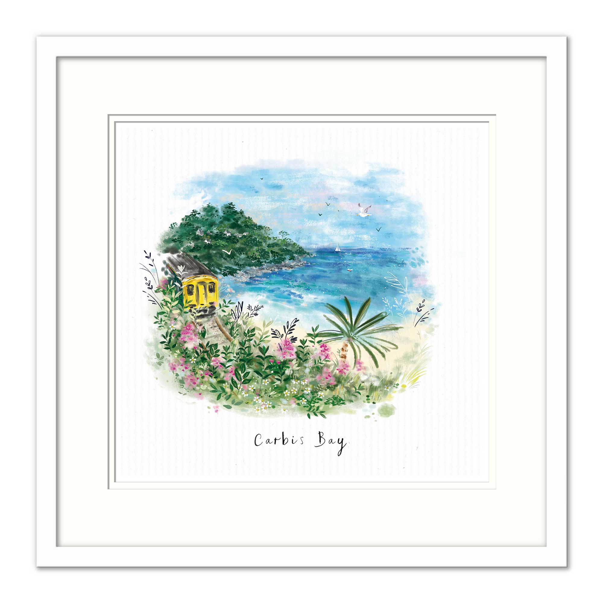 Framed Print-WF844F - Carbis Bay Dream View Small Framed Print-Whistlefish