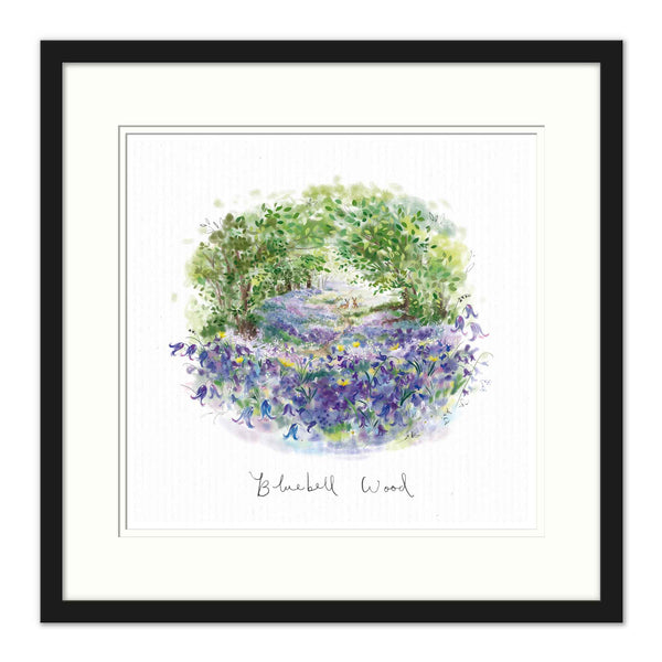 Framed Print-WF860F - Bluebell Wood Dream View Sml Framed Print-Whistlefish