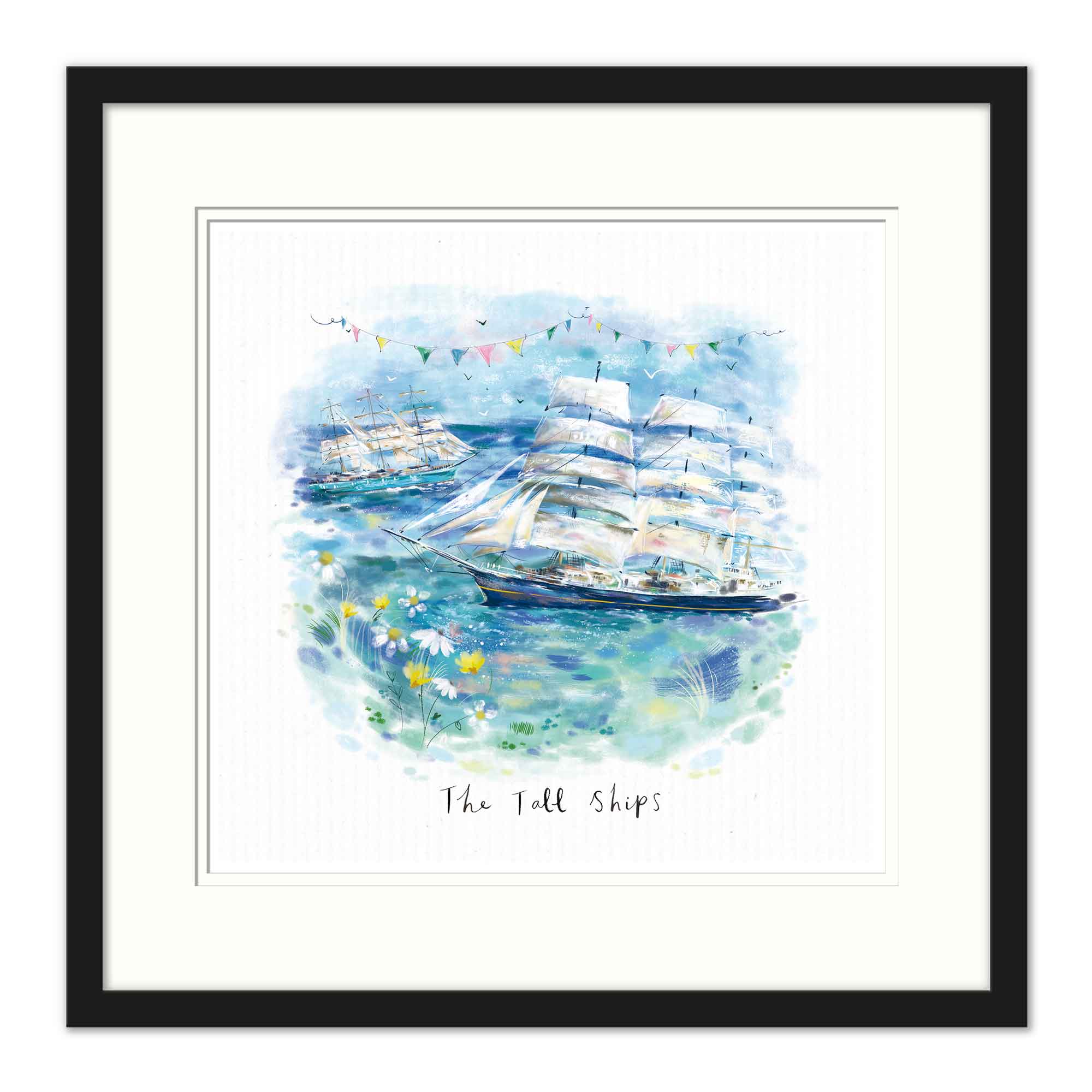 Framed Print-WF861F - The Tall Ships Dream View Sml Framed Prnt-Whistlefish