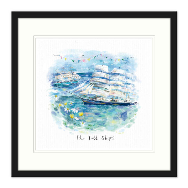 Framed Print-WF861F - The Tall Ships Dream View Sml Framed Prnt-Whistlefish