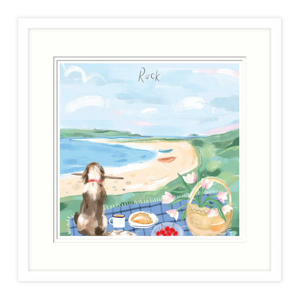 Framed Print-WF867F - Rock Window View Small Framed Print-Whistlefish