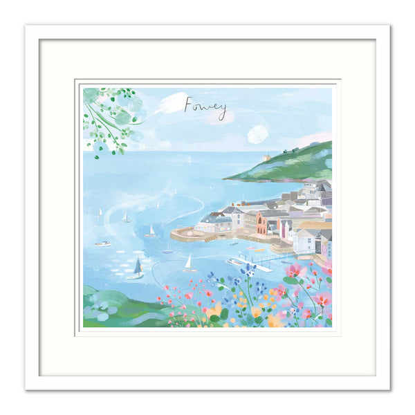 Framed Print-WF870F - Fowey Window View Small Framed Print-Whistlefish