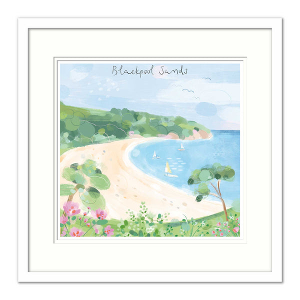 Framed Print-WF876F - Blackpool Sands Small Framed Print-Whistlefish
