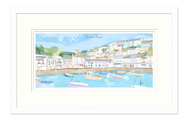 Framed Print-WF878F - Brixham Small Framed Print-Whistlefish