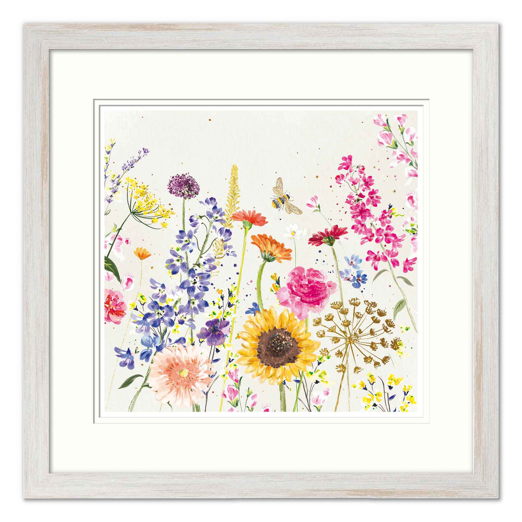 Framed Print-WF881F - Sunflowers Small Framed Print-Whistlefish