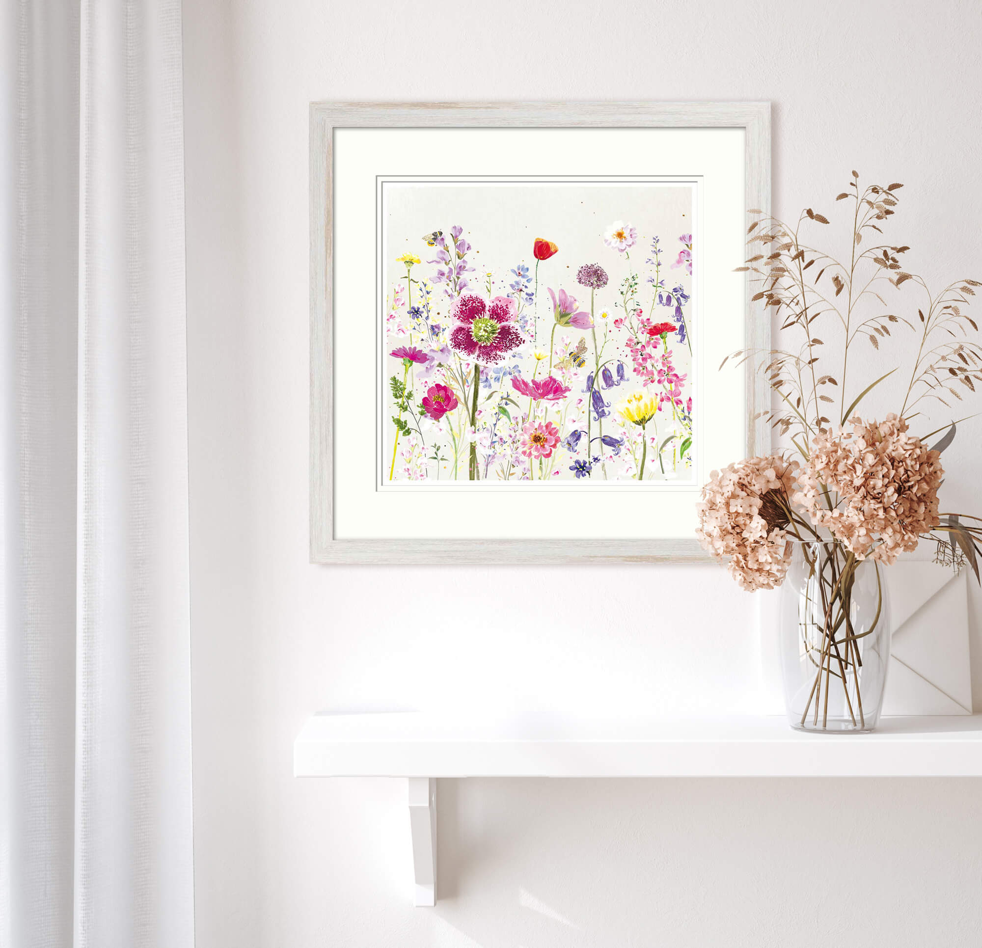 Framed Print-WF882F - Bluebells Small Framed Print-Whistlefish