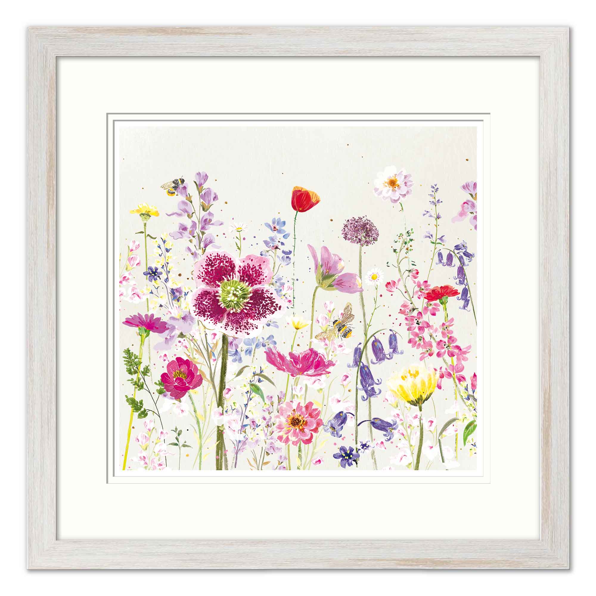 Framed Print-WF882F - Bluebells Small Framed Print-Whistlefish