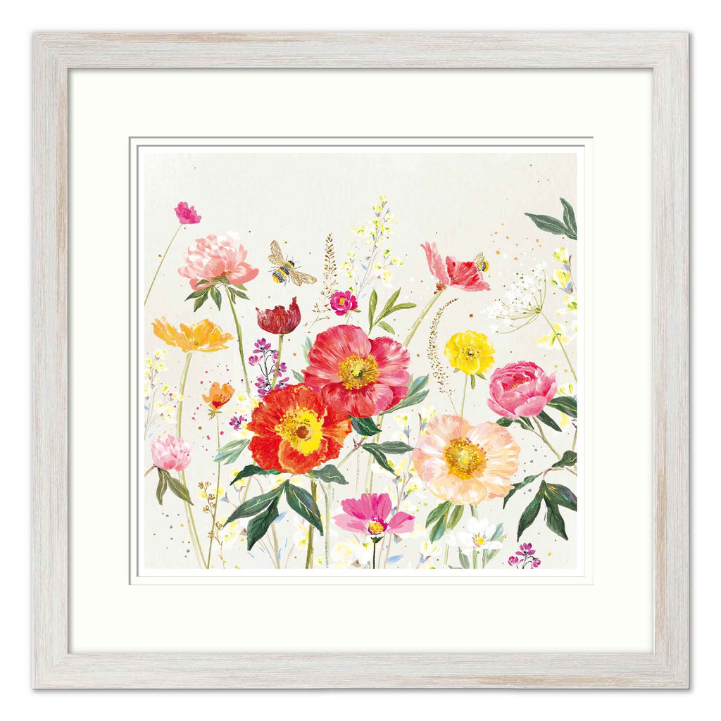 Framed Print-WF883F - Orange Poppies Small Framed Print-Whistlefish