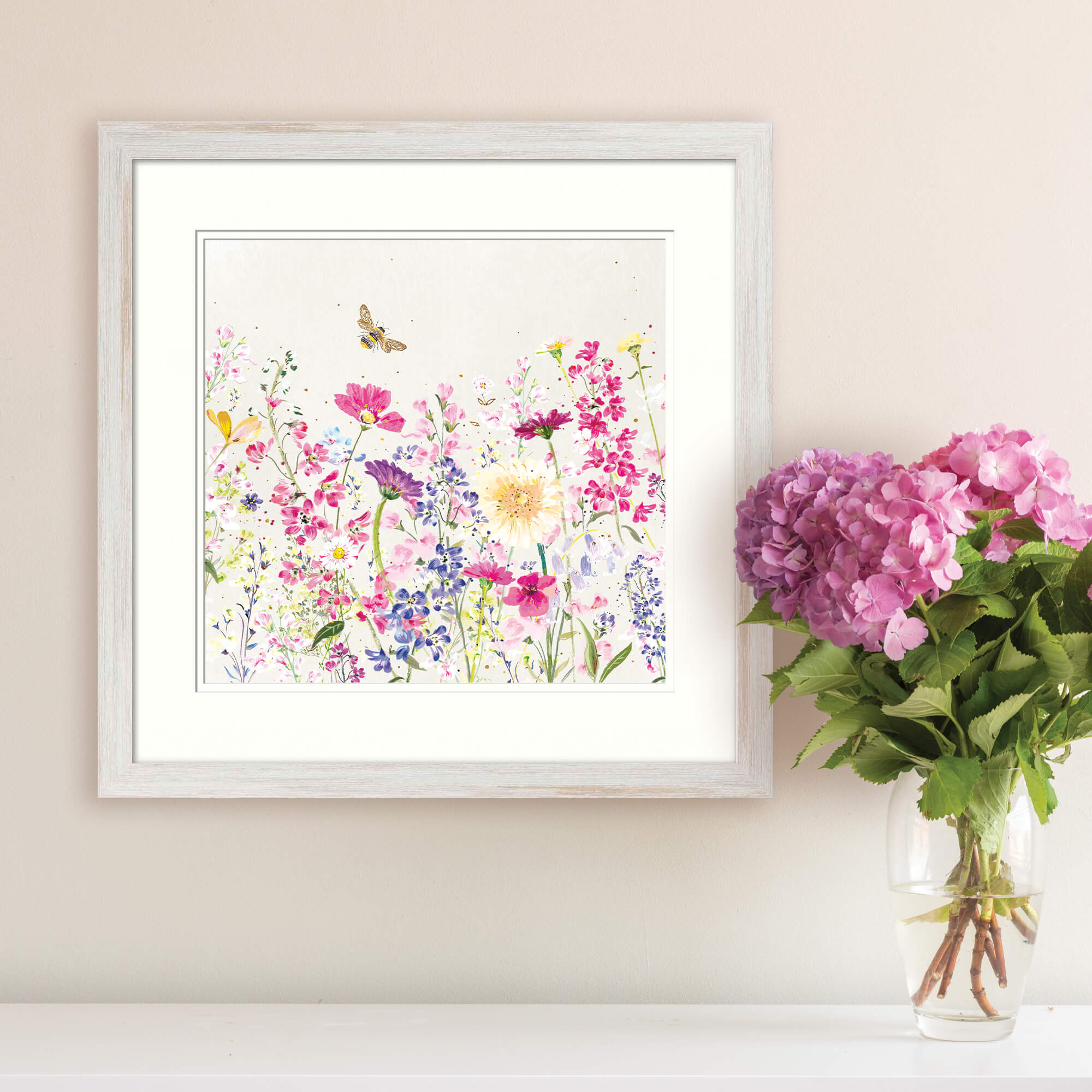 Framed Print-WF885F - Wild Flowers Small Framed Print-Whistlefish