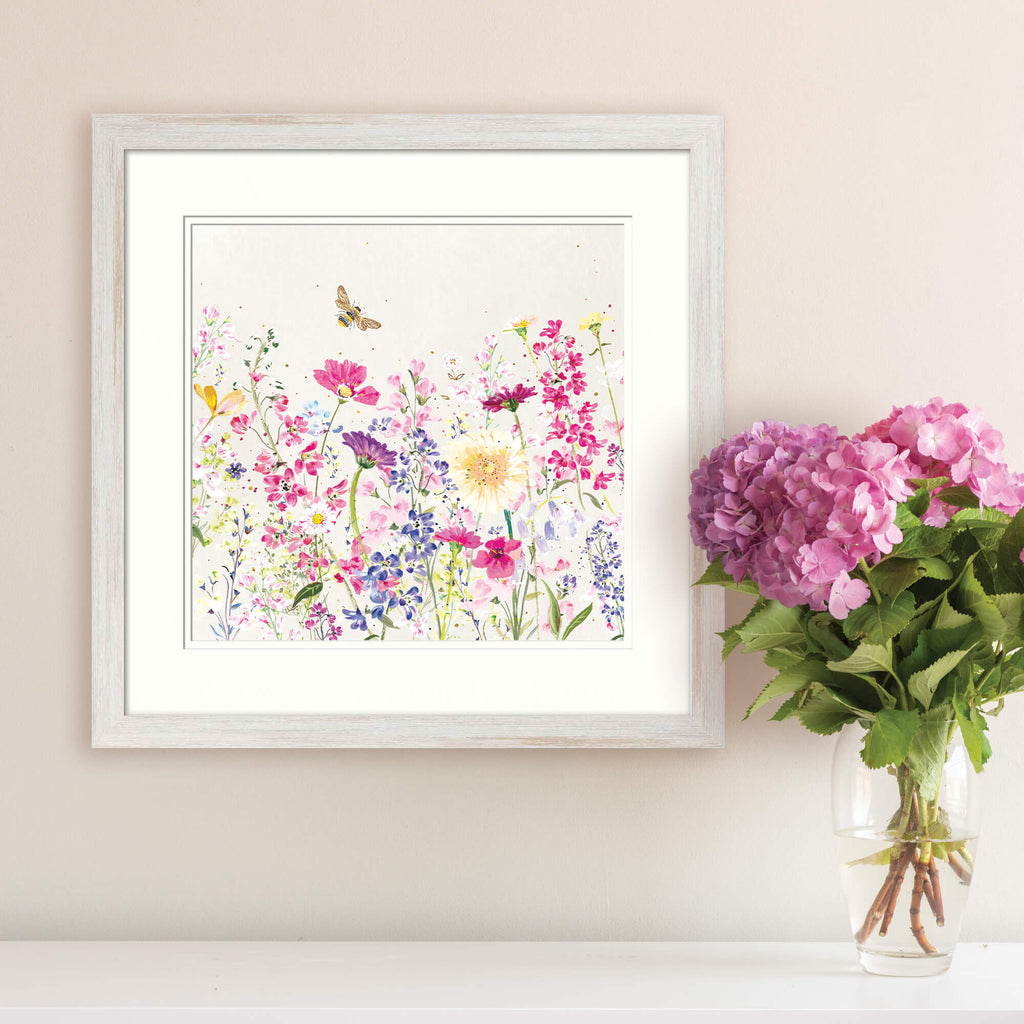 Framed Print-WF885F - Wild Flowers Small Framed Print-Whistlefish