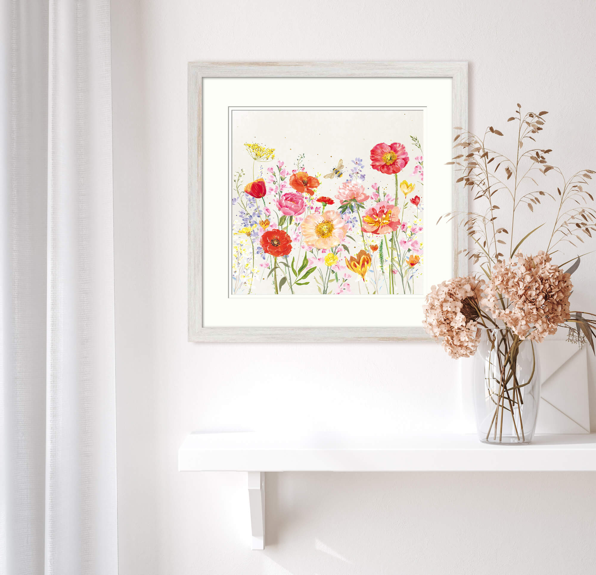 Framed Print-WF886F - Orange Bouquet Small Framed Print-Whistlefish