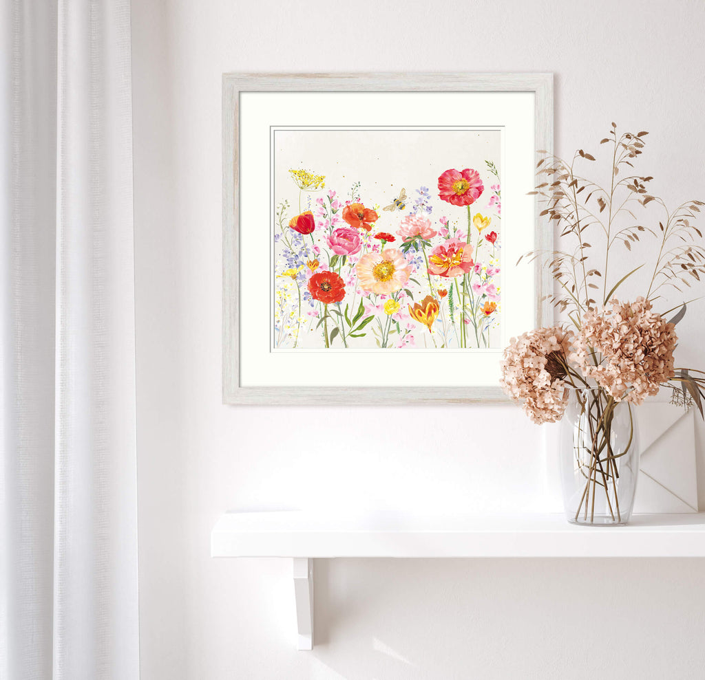 Framed Print-WF886F - Orange Bouquet Small Framed Print-Whistlefish