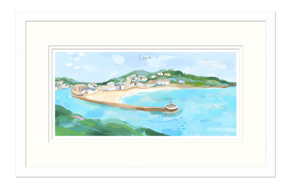 Framed Print-WF888F - Looe Small Framed Print-Whistlefish