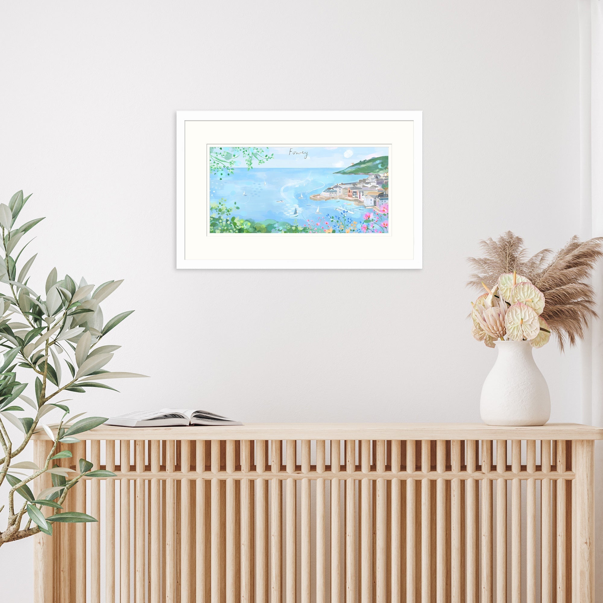 Framed Print-WF890F - Fowey Small Framed Print-Whistlefish