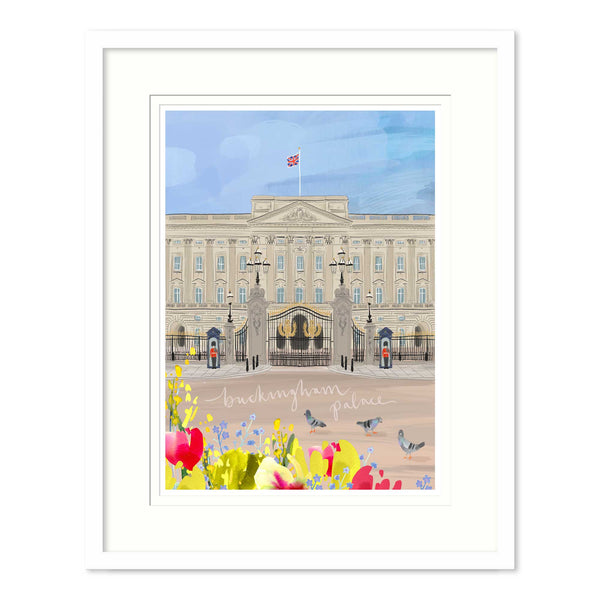 Framed Print-WF911F - Buckingham Palace Med Framed Print-Whistlefish