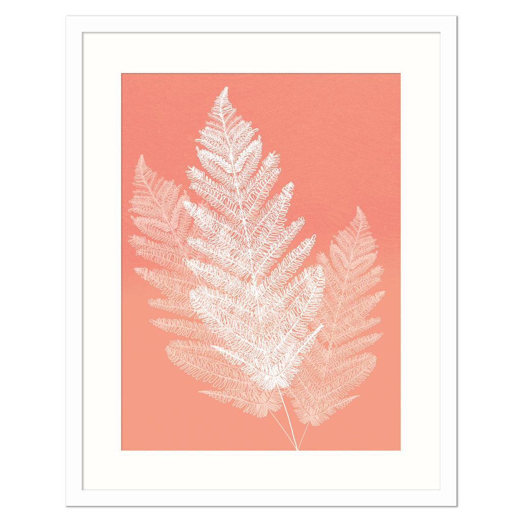 Framed Print-WF920F - Fern Orange Medium Framed Print-Whistlefish