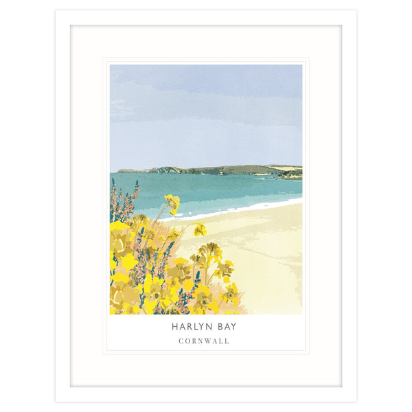 Framed Print-WF97F - Harlyn Bay Large Framed Print-Whistlefish