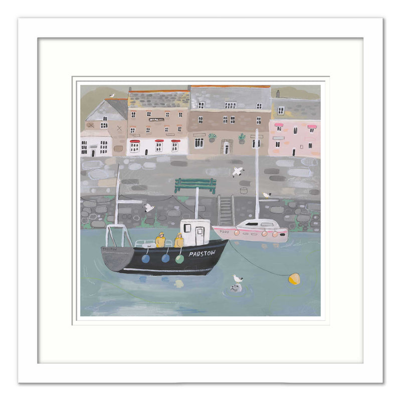 Framed Print-WT107F - Padstow Harbour Med Framed Print-Whistlefish