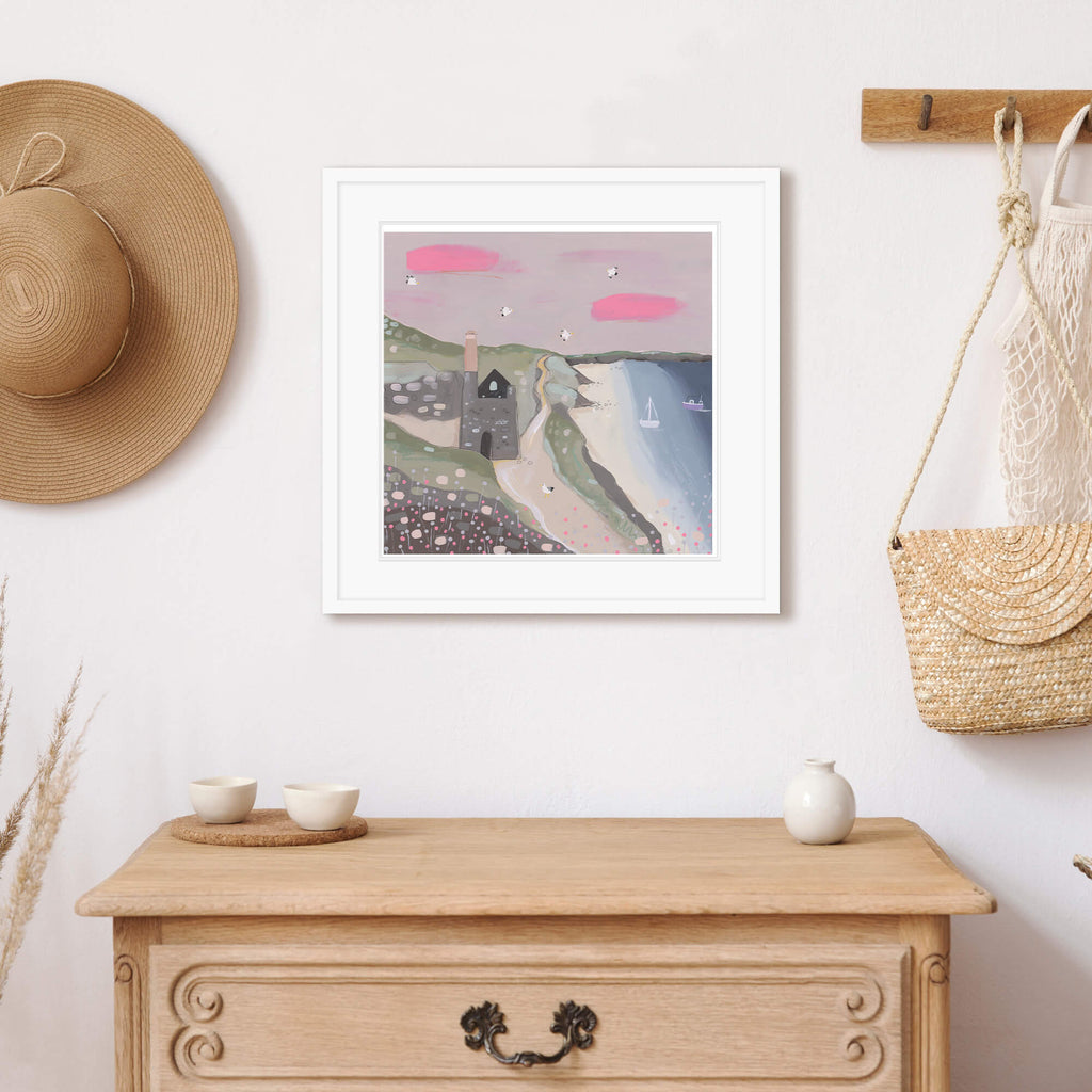 Framed Print-WT110F - Wild Tin Mine Med Framed Print-Whistlefish